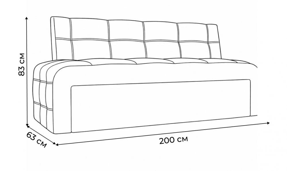 Кухонный диван Люксор микровельвет коричневый