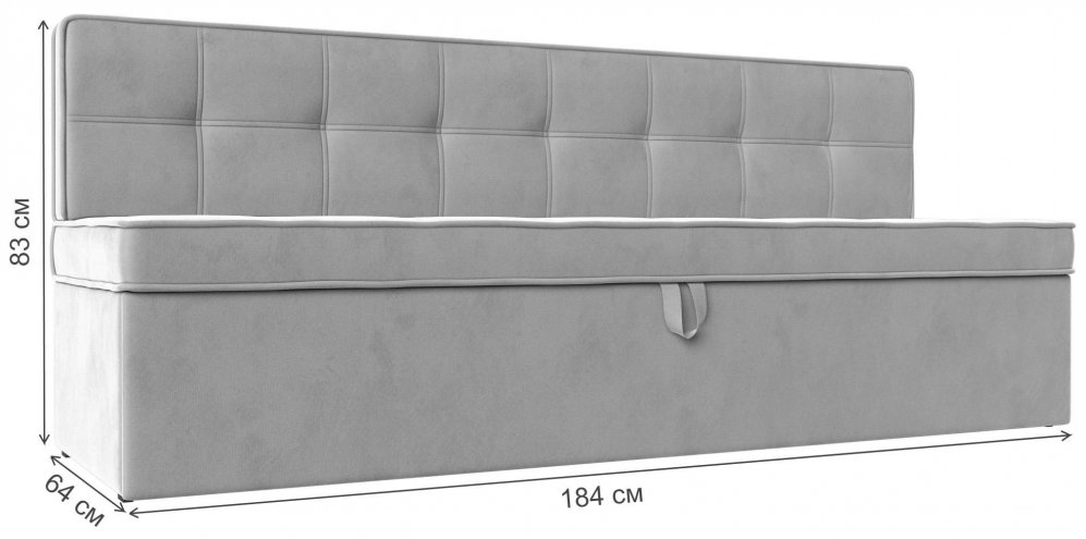 Кухонный диван Техас бежевая экокожа