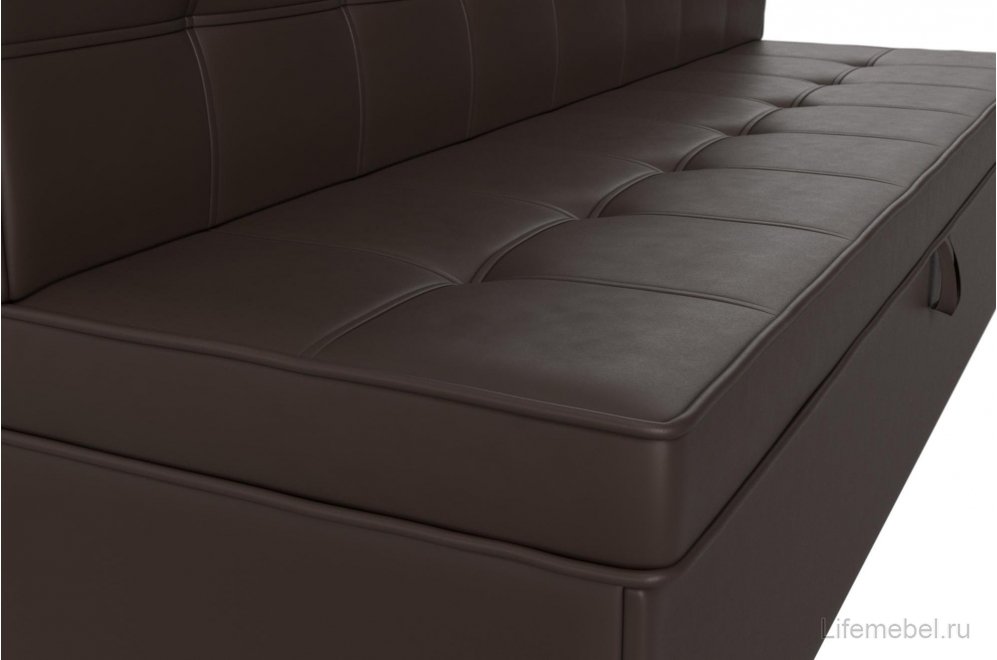 Кухонный диван Техас коричневая экокожа
