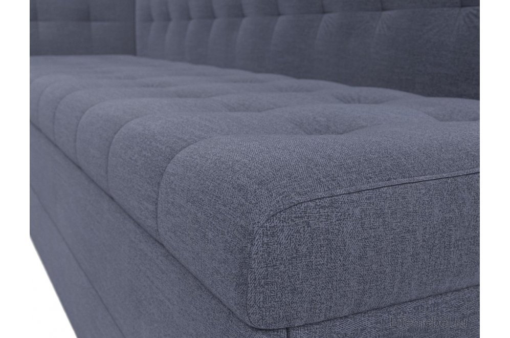 Кухонный диван Бриз левый рогожка berat серая