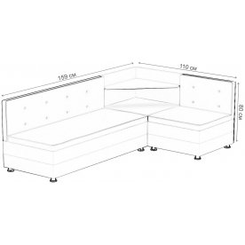 Кухонный диван Милан