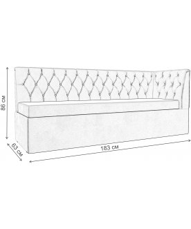 Кухонный диван угловой Маркиз