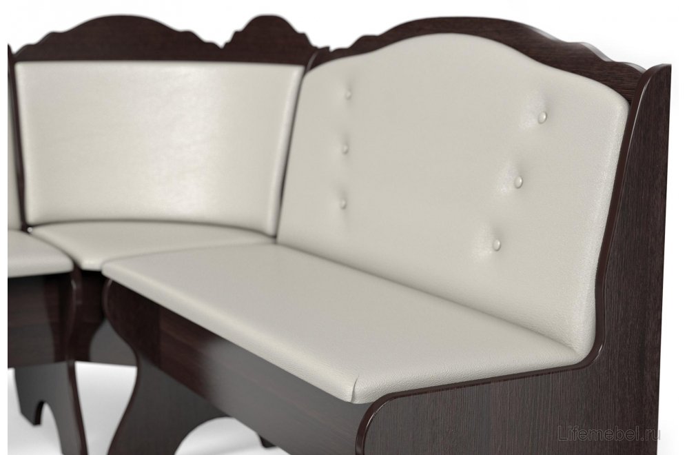 Кухонный уголок Елена-8 венге / бежевый кожзам