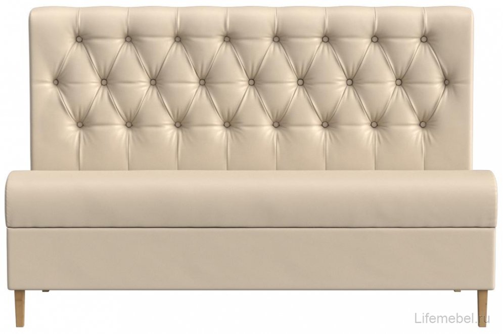 Кухонный диван Бремен экокожа бежевый