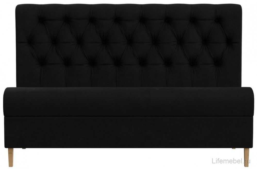 Кухонный диван Бремен микровельвет черный