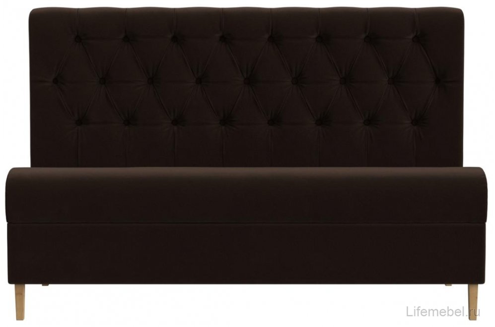 Кухонный диван Бремен микровельвет коричневый