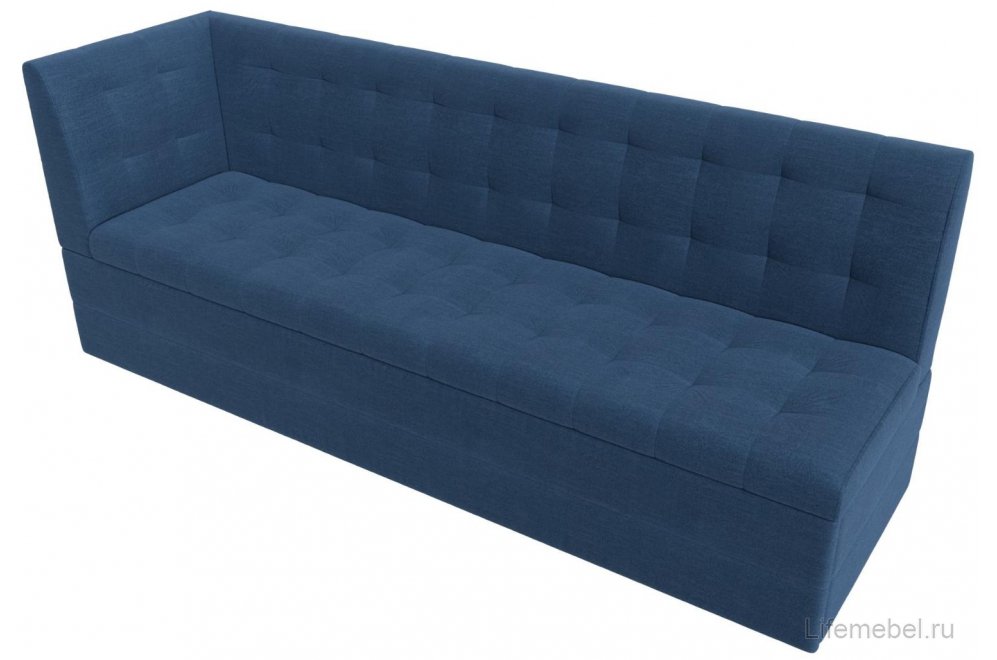 Кухонный диван Бриз левый рогожка berat синяя