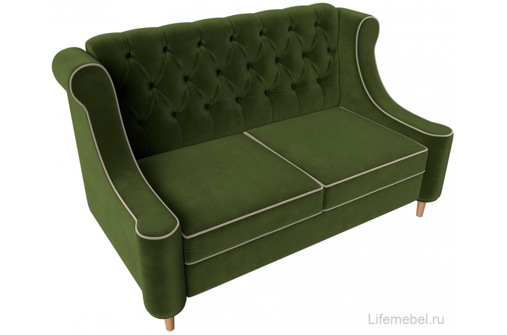 Кухонный диван Бронкс микровельвет зеленый