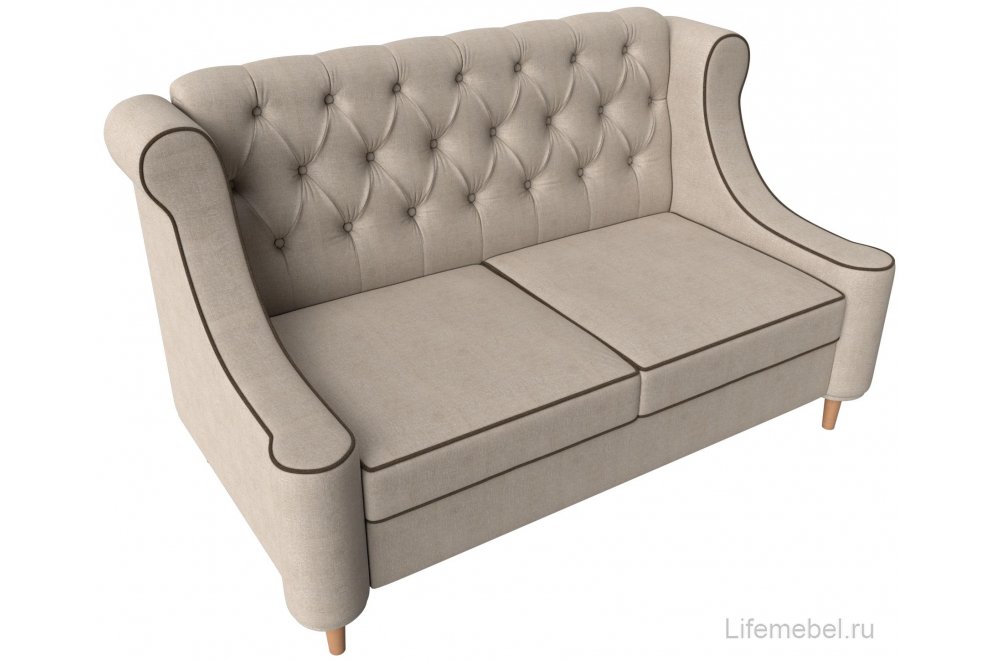 Кухонный диван Бронкс рогожка бежевый