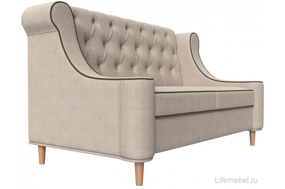 Кухонный диван Бронкс рогожка бежевый