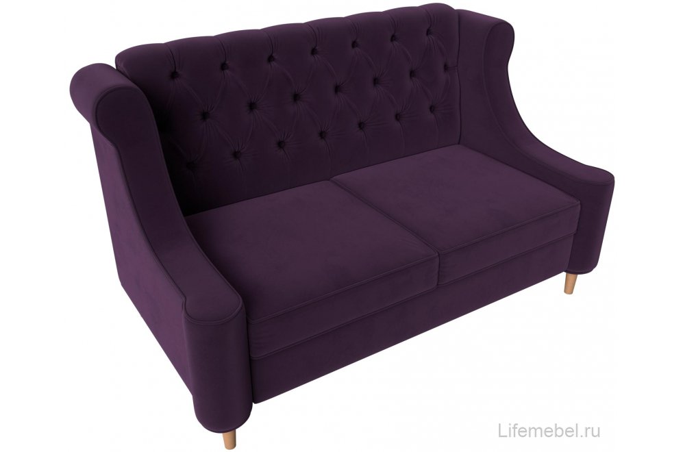 Кухонный диван Бронкс велюр фиолетовый