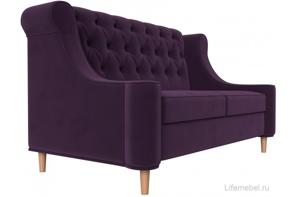 Кухонный диван Бронкс велюр фиолетовый