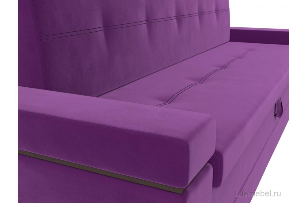 Кухонный диван Деметра микровелвет фиолетовый