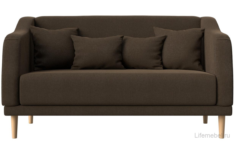 Кухонный диван Киото коричневая рогожка