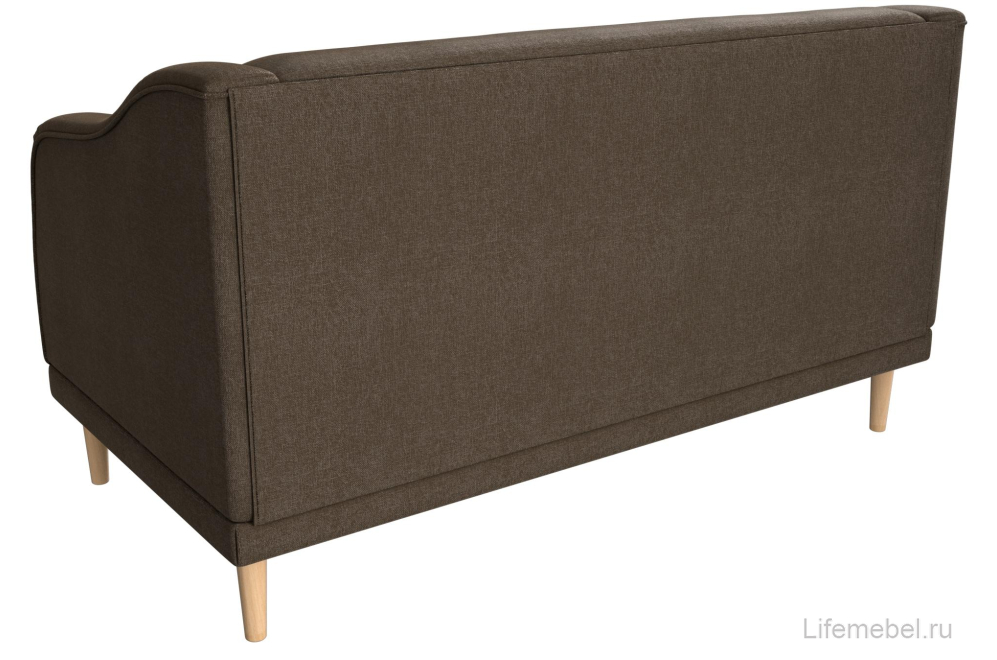 Кухонный диван Киото коричневая рогожка