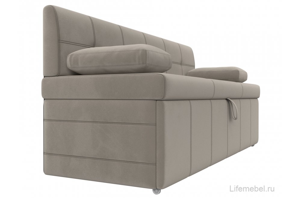 Кухонный диван Лео микровельвет бежевый