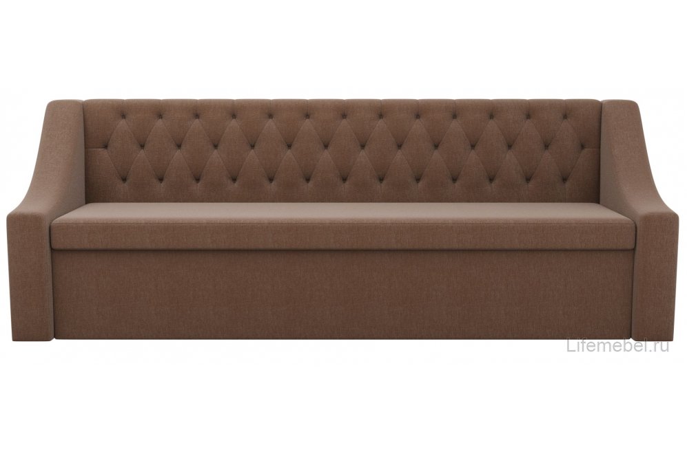 Кухонный диван Мерлин рогожка коричневый