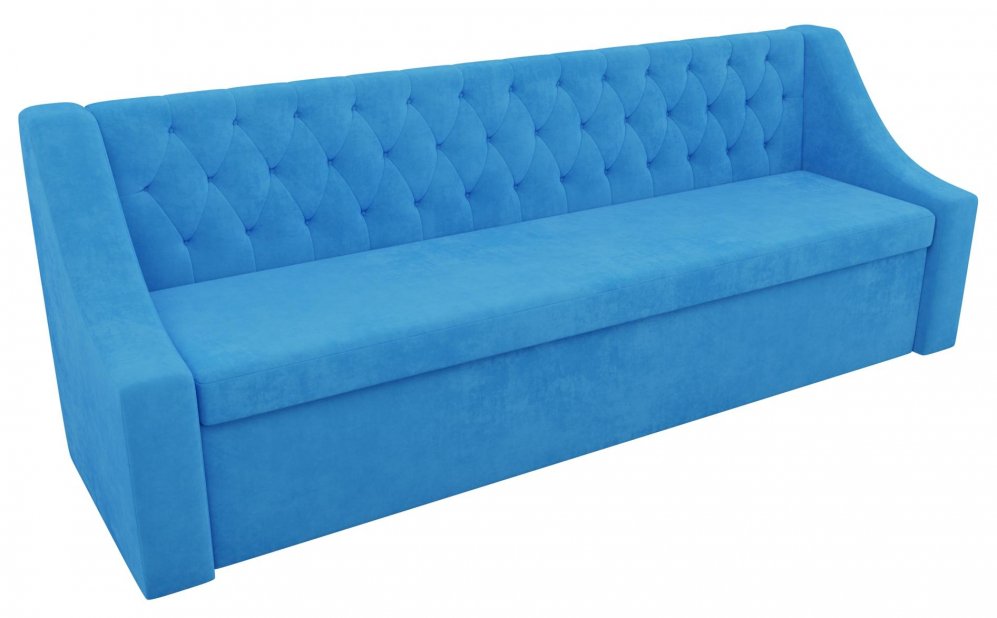 Кухонный диван Мерлин велюр синий