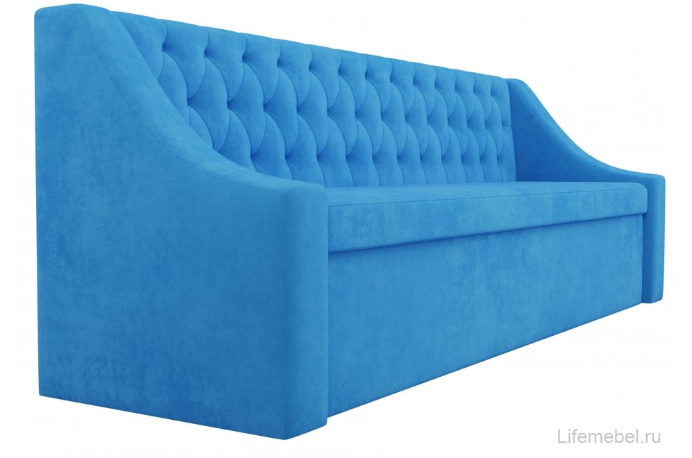 Кухонный диван Мерлин велюр синий