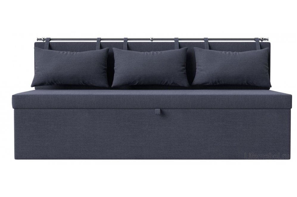 Кухонный диван Метро рогожка berat серая