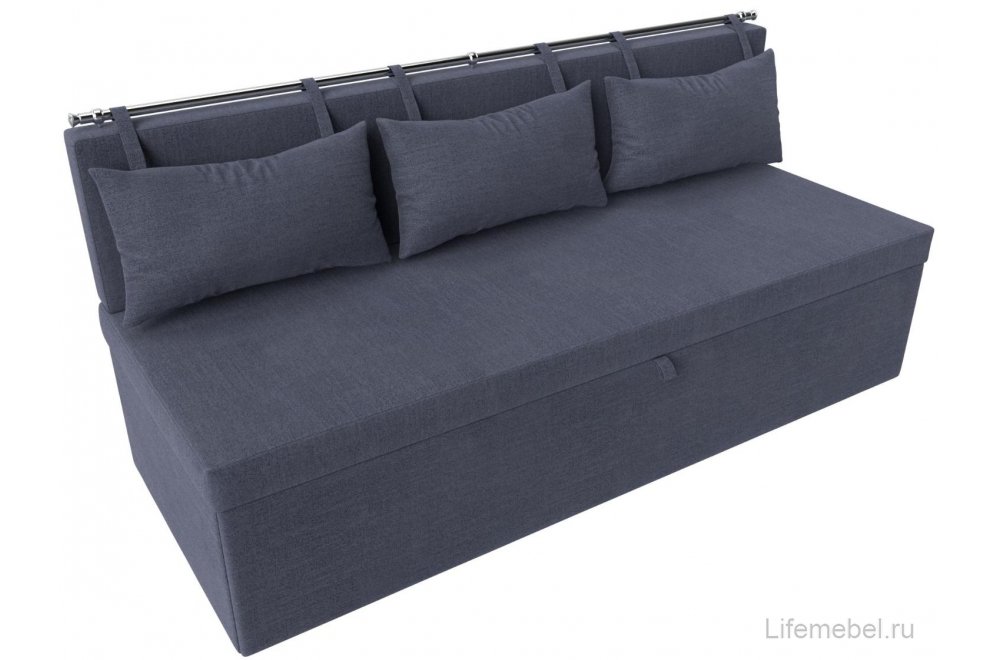 Кухонный диван Метро рогожка berat серая