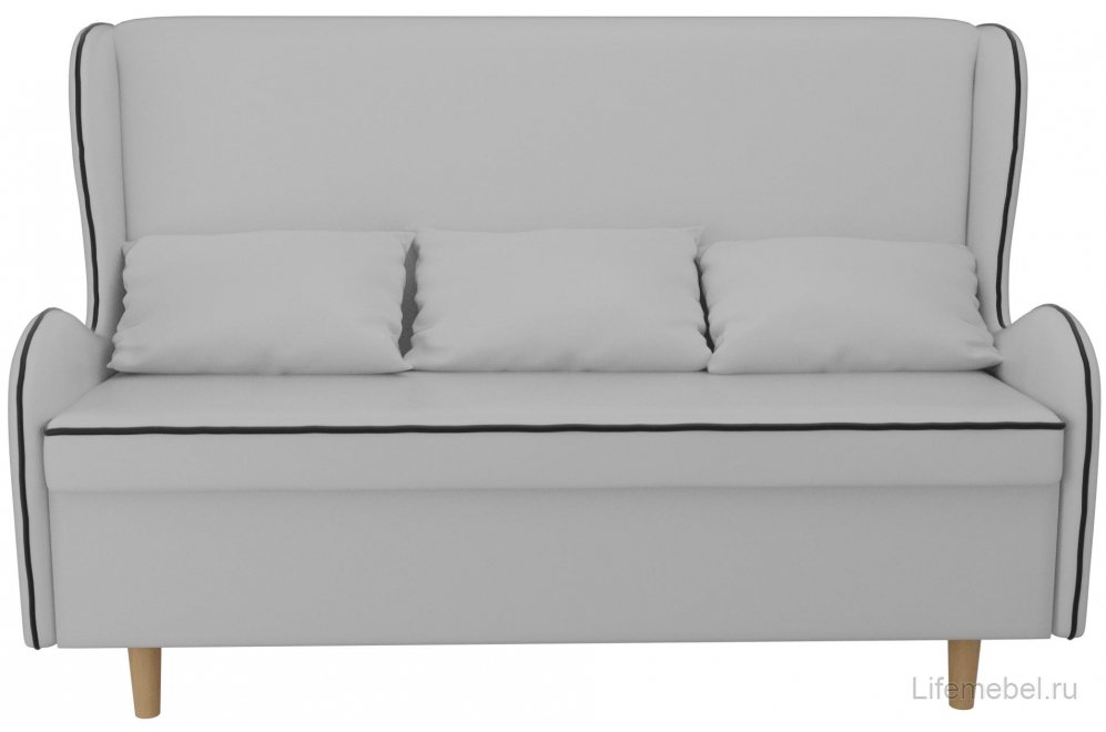 Кухонный диван Сэймон экокожа белая