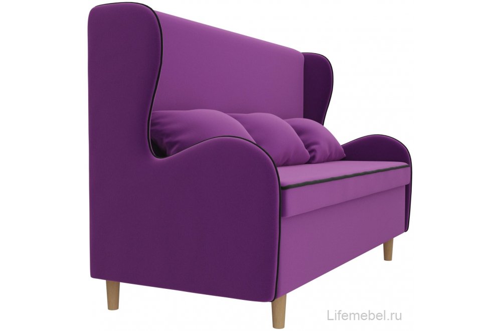 Кухонный диван Сэймон микровельвет фиолетовый