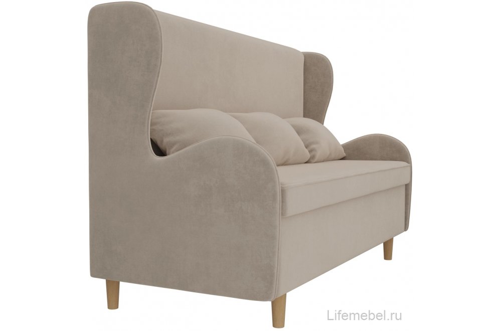 Кухонный диван Сэймон велюр бежевый