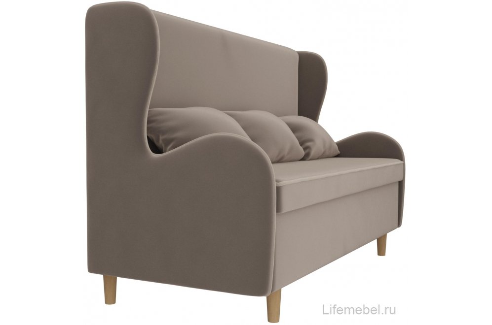 Кухонный диван Сэймон велюр коричневый