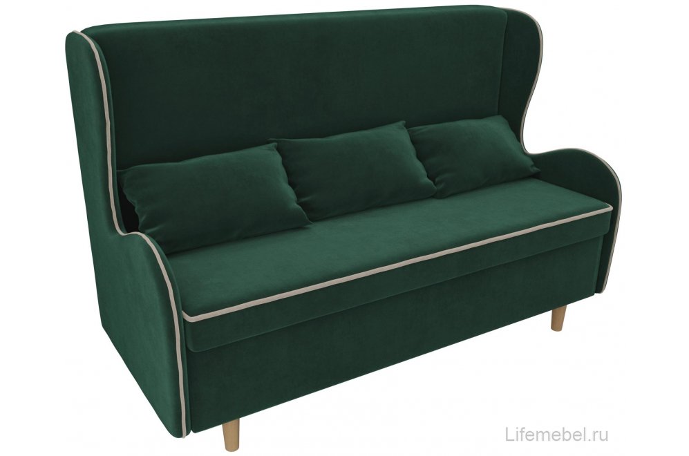 Кухонный диван Сэймон велюр зеленый
