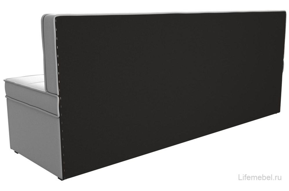 Кухонный диван Техас белая экокожа