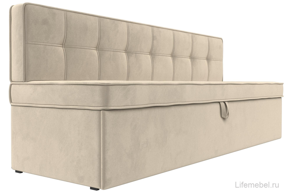 Кухонный диван Техас бежевый микровельвет