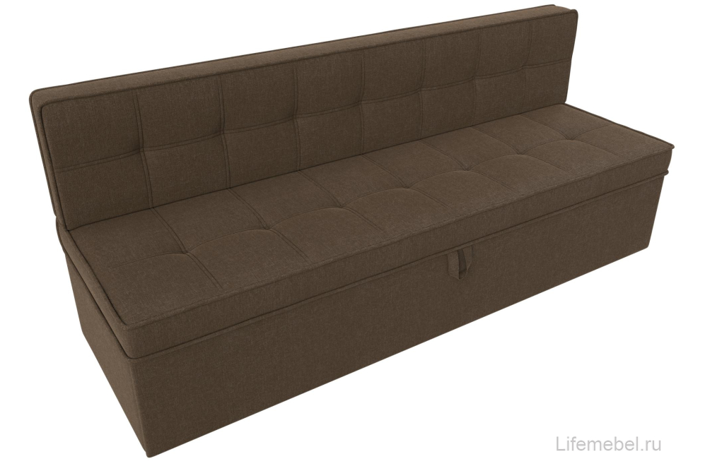 Кухонный диван Техас коричневая рогожка