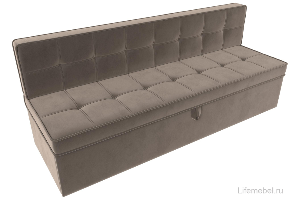 Кухонный диван Техас коричневый велюр