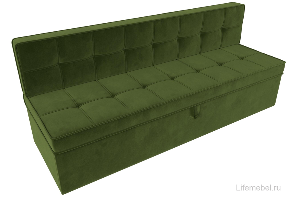 Кухонный диван Техас зеленый микровельвет