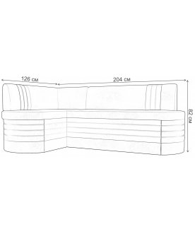 Кухонный диван Токио левый