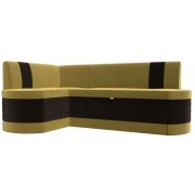 желтый / коричневый микровельвет