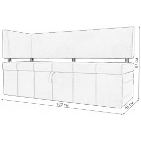 Кухонный диван Стоун левый