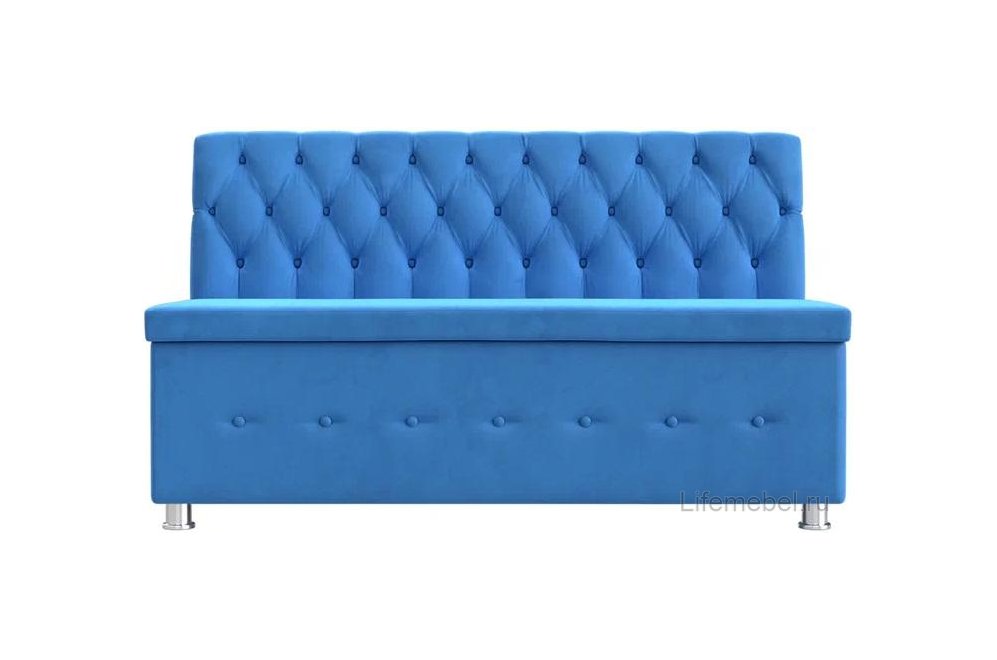 Кухонный диван Вента голубой велюр