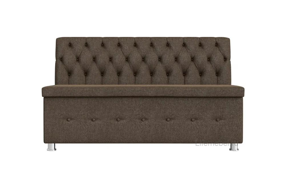 Кухонный диван Вента коричневая рогожка