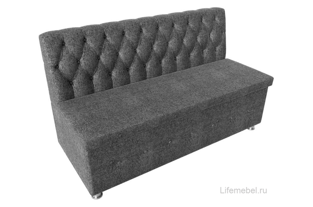 Кухонный диван Вента серая рогожка