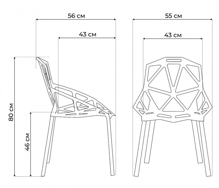 Стул One PC-015 черный