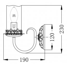 Бра Classic 12 ARM562-01-W
