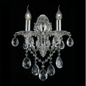 Бра Crystal Lux Sunshine AP2 Silver