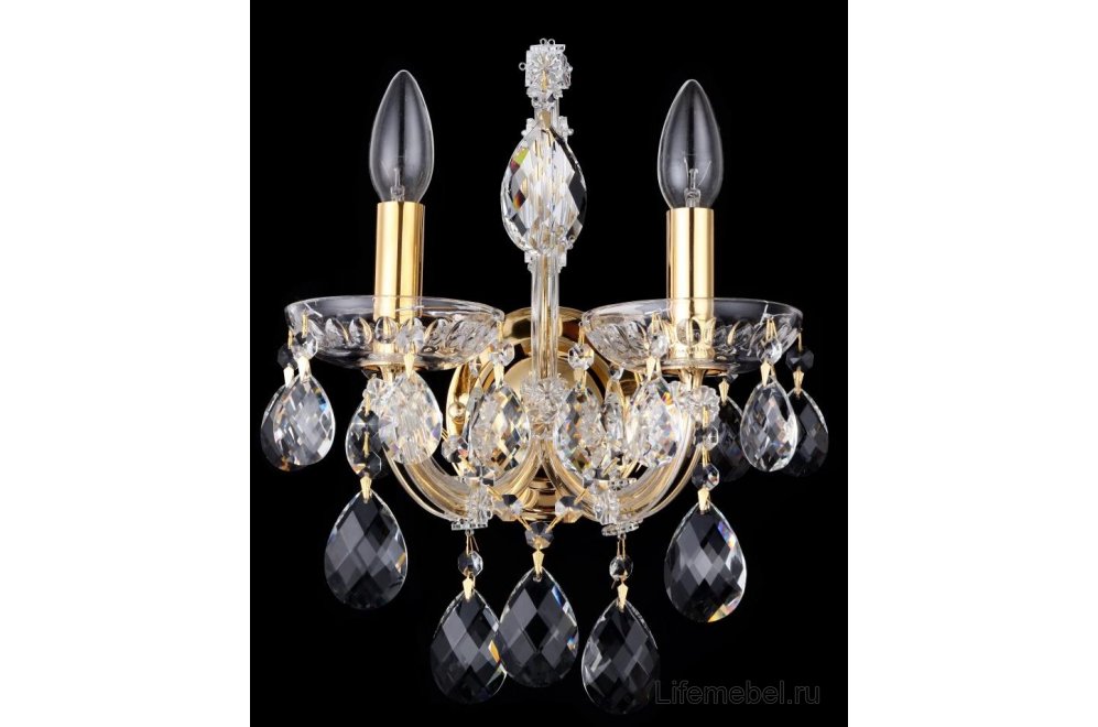 Бра ISABEL AP2 GOLD/TRANSPARENT