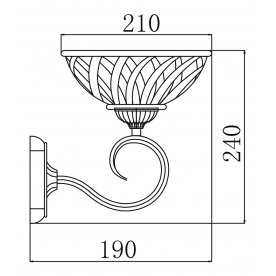 Бра Rubber CL1010-01-R