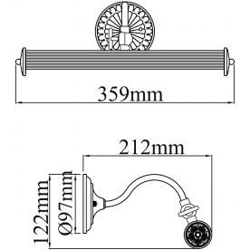Подсветка для картин Renoir PIC118-22-R