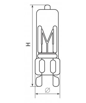 Лампа галогеновая G9 40Вт 3000K JCD9 02776