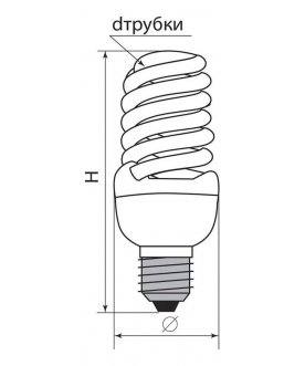 Лампа компактная люминесцентная E14 11Вт 2700K ELT19 04937