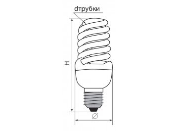 Лампа компактная люминесцентная E14 11Вт 4000K ELT19 04938
